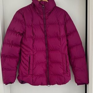 Athleta Magenta Down Puffer Jacket
